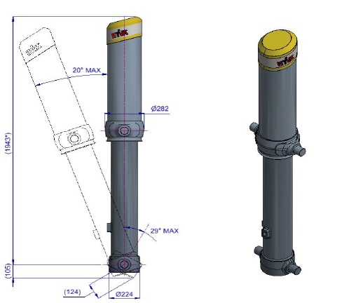5-169-7630 FC A169-5-07630-014-K1050 70526686 Telescopic