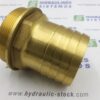 Suction fitting 3' male x for 75 mm hose, 0 angle