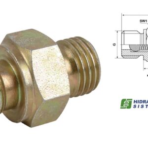 Check valve M16 L10 x 1/4'