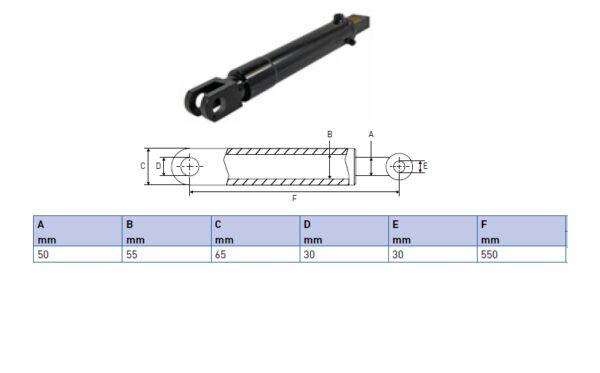 Hydraulic cylinder Palfinger/MBB 50/55/550
