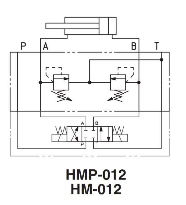 NG6 relief valve A and B-line100 bar HM-012/100