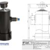 Telescopic cylinder 6-152-2557 09T h599 TC6011S