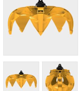 The hydraulic polyp-grab POT 250/4 for truck-crane