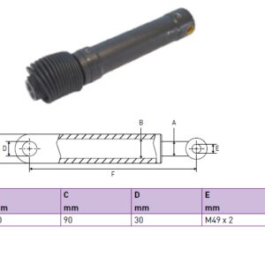 Hydraulic cylinder Dhollandia 40/80/385 for bend