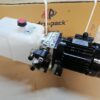 Mini hydraulic power pack 380VAC 1.1kW 1.8cc 1420rpm with three 24VDC spool valve 6L tank Hydropack