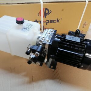 Mini hydraulic power pack 380VAC 1.1kW 1.8cc 1420rpm with three 24VDC spool valve 6L tank Hydropack