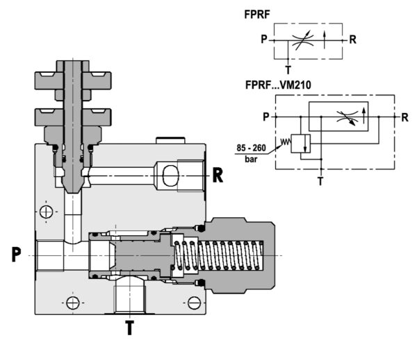 Flow regulator 1' BSP FPRF max in 150 ltr/min with 90 ltr/min regulated