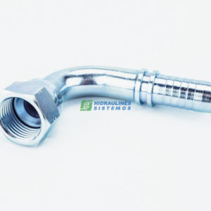 JIC 9/16"-18 DKJ 90° fitting for 5/16" hose, M22592-05-06
