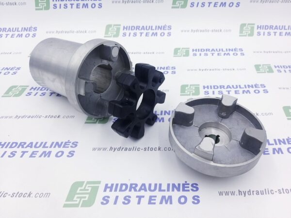 Aluminium flexible jaw coupling kit GR2-1/8 x 42mm D-110 (11.0-15.0kW)