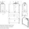 Hydraulic oil tank, rear mounting 079 ltr. Steel 031x074x070 HYVA 14016300