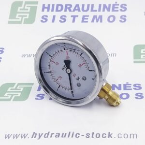 Pressure gauge 0/6 bar. d-63 side connection 1/4'BSP