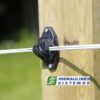 Wire insulator black 10 pieces AKO