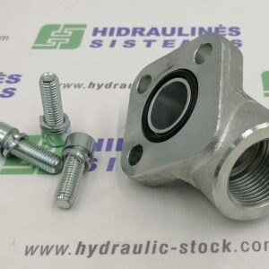 Pump flange 56mm 1' 90° steel RPA3-100B-M