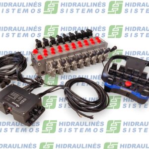Sec. 9 El.Distributor Danfoss PVG32/9 with radio controlled console Scanreco G2B Mini 6