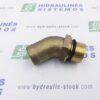 Suction fitting 1' male x for 32 mm hose, 45 angle