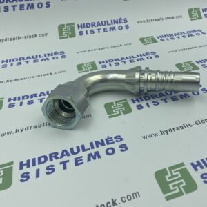 JIC 1-5/16-12 INTERLOCK DKJ 90° fitting for 1" hose DN25, M42592-16-16