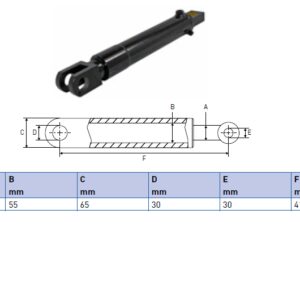 Hydraulic cylinder Palfinger/MBB 50/55/410