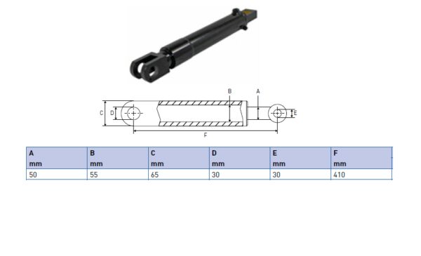 Hydraulic cylinder Palfinger/MBB 50/55/410