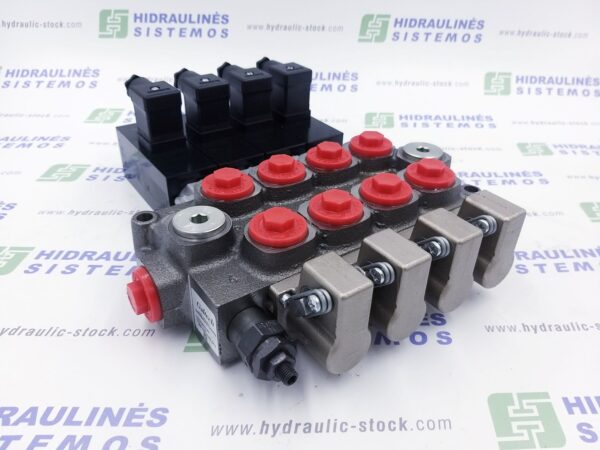 Control valve 4 sec. 60 ltr. Q45 1/2' BSP (4 x mech. + solenoid control 24V)