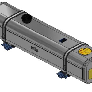 Hydraulic oil tank, rear mounting 177 ltr. Aluminium 35x35x160 HYVA