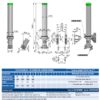 Telescopic cylinder 4-135-4960 5C IPH 5C-04960-135-4-M0345
