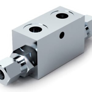 DOUBLE PILOT OPERATED CHECK VALVE FOR 12 mm PIPE MOUNTING VBPDE 2 CEXC