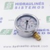 0/160 bar Manometras d-63 tvirtinimas iš šono 1/4'BSP