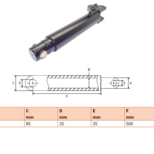 Hydraulic cylinder Cargolift 70/85/500