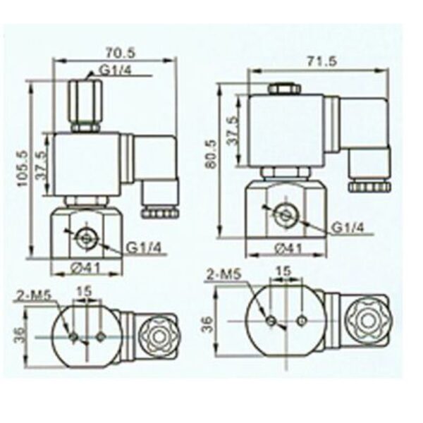 High pressure valve HP20 G1/4 24VDC