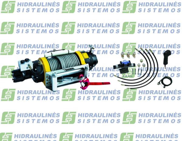 Hydraulic winch with radio remote control 10215KG