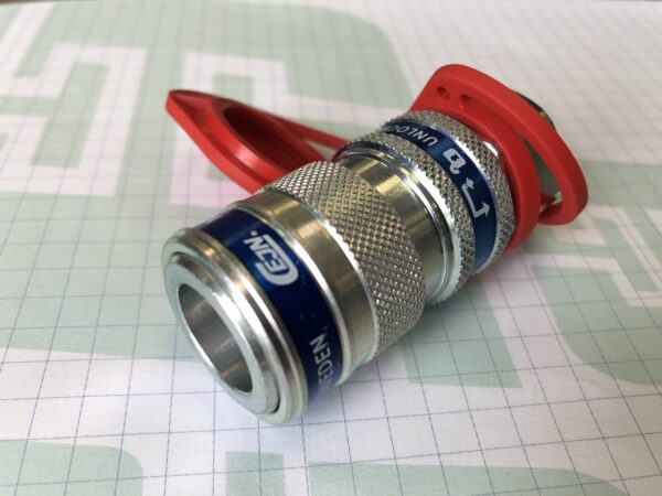 CEJN 10-115-1202 04 Coupling with Safety Lock, 100 MPa, Female Thread, G1/4"
