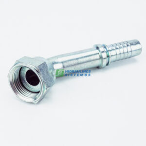 ORFS 13/16-16 45° fitting for 3/8" hose, M22443-06-08