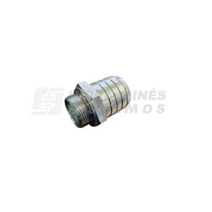 Suction fitting 1.1/4' male x for 50 mm hose, 0 angle