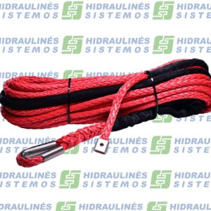 Synthetic rope 12 mm x 25 m for winches