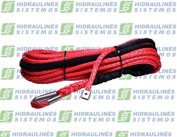 Synthetic rope 12 mm x 25 m for winches