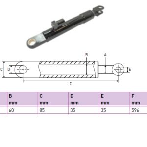 Hydraulic cylinder Dautel 70/60/596