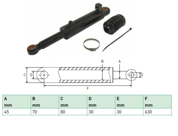 Hydraulic cylinder Zepro 45/70/630