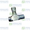 Flow regulator valve 90 VRFU 1/4' 350 bar. 15l/min aluminium handle