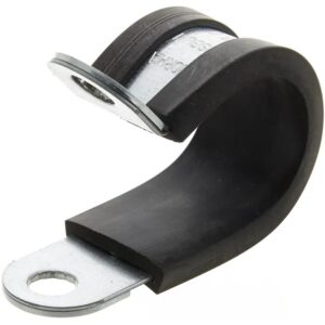 Metal pipe clamp with rubber 40 mm