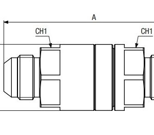 Rotary coupling JIC 1 1/16 -12 UN MxM