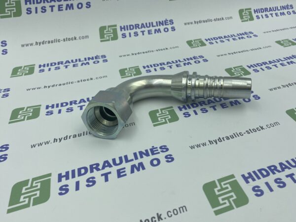 JIC 1-1/16-12 INTERLOCK DKJ 90° fitting for 3/4" hose DN19, M42592-12-12