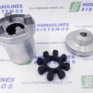 Aluminium flexible jaw coupling kit GR2-1/8 x 24mm D-65 (1.1-1.5kW) OMT