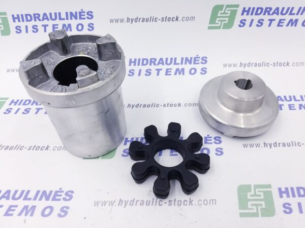 Aluminium flexible jaw coupling kit GR2-1/8 x 24mm D-65 (1.1-1.5kW) OMT