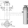 Telescopic cylinder BL570 2485-160-5 'Penta', 17-29t,3105701605008