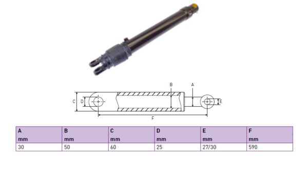 Hydraulic cylinder Dhollandia 30/50/590