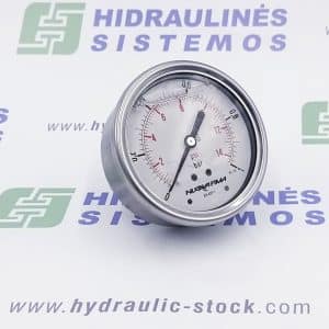 Pressure gauge 0/1 bar. d-63 rear connection 1/4'BSP