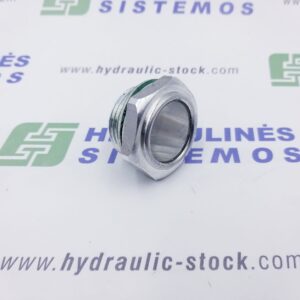 Plug with visual level indicator 1' 1/4 BSP(clear glass with Aluminium)