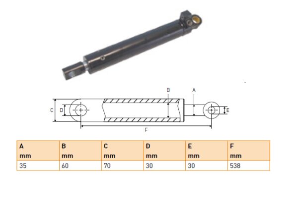 Hydraulic cylinder Anteo 35/60/538