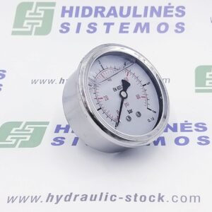 Pressure gauge 0/6 bar. d-63 rear connection 1/4'BSP