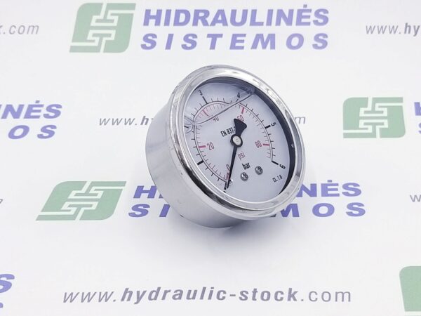 Pressure gauge 0/6 bar. d-63 rear connection 1/4'BSP